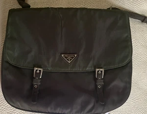 VINTAGE PRADA TESSUTO WOMEN'S LIGHT SHOULDER/CROSSBODY BAG OLIVE GREEN - Picture 1 of 7