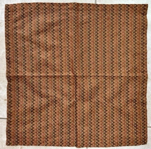 Set of 22 Crate & Barrel Chevron Cloth Napkins 20x20 Rust Brown Zigzag Pattern - Picture 1 of 2