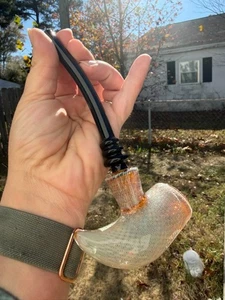 Pipe Color Changing Fumed Glass Hammer Phoenix Star Sherlock Pipe Glass Spoon - Picture 1 of 5