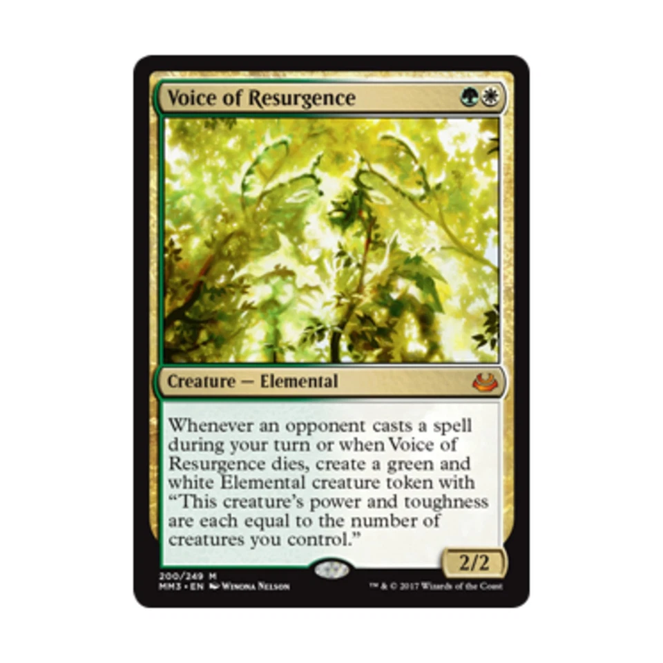 WOTC MTG Modern Masters 2017 Voice of Resurgence (MR) (Foil) EX - Image 1 of 1