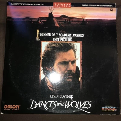 Dances with Wolves (1990) [ID8322OR] Widescreen Laserdisc 2 Disc Kevin Costner - Image 1 of 4