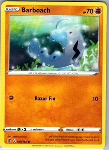 Barboach 099/192 - SWSH02: Rebel Clash Normal Common - Picture 1 of 2