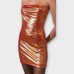 Urban Outfitters Kristy Disco Metallic Mini Dress Size M - Picture 1 of 7
