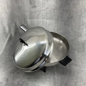 Vintage Farberware 12" Electric Fry Pan Skillet w/ Lid & Cord 310-A Stainless - Picture 1 of 16