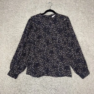 LOFT Bluse Damen XL Blumen Langarm Knopf Akzente Boho Karriere edel - Bild 1 von 10