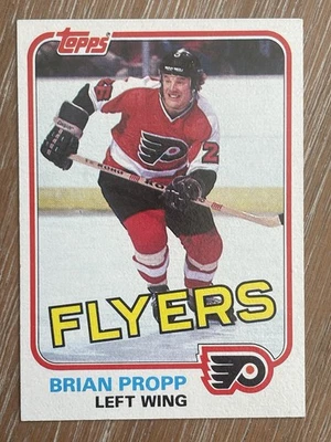 1981-82 Topps Brian Propp Philadelphia Flyers Hockey Card #110 East - Image 1 of 2