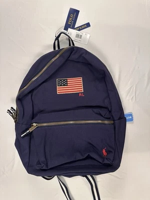 Polo Ralph Lauren Laptop Backpack American Flag Navy - NWT - Image 1 of 4