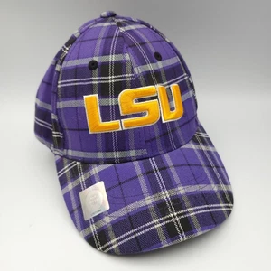 LSU Tigers Purple Plaid Baseball Cap Hat NCAA College Adjustable - Picture 1 of 11