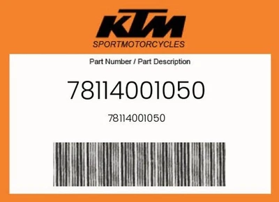 KTM Original 78114001050 - 78114001050 Foto 1 de 4