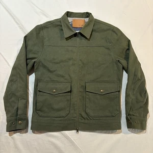 Taylor Stitch Mechaniker Jacke Boss Duck Decke gefüttert Gr. 36 grün Hanf - Bild 1 von 18