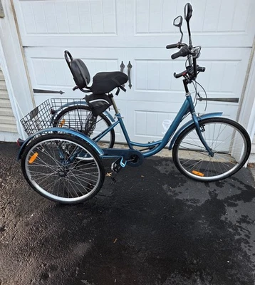 Adult Tricycle Bike for Sale 3-Wheel with Basket Shopping Cruiser - Image 1 of 4