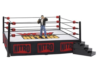 WCW Nitro Real Scale Wrestling Ring Playset w/ Eric Bischoff Ultimate Edition - Image 1 of 2