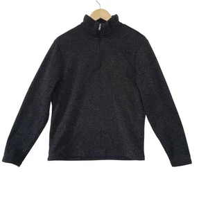 Old Navy Mens Heathered Gray Quarter-Zip Pullover Sweater Size M Casual Outdoor - Picture 1 of 5