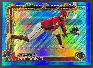 2025 Topps Holiday Geraldo Perdomo Blue Metallic Glitter #H93 Diamondbacks - Picture 1 of 10