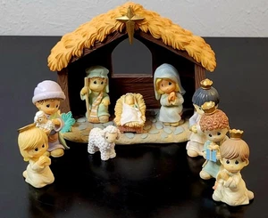 2007 Precious Moments "Come Let Us Adore Him" Nativity Set 10 Piece - Picture 1 of 16