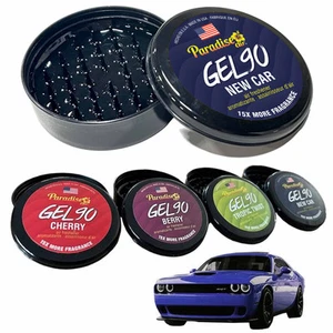 4 Paradise Gel Air Freshener 90 Days Lasting Aroma Car Fragrance Assorted Scents - Picture 1 of 1