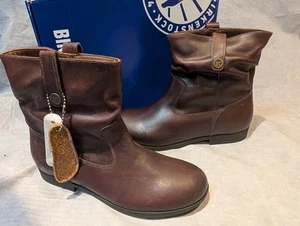 Birkenstock Botas Mujer Sarnia Tobillo Marrón Cuero Cómodas Slouch UK 5 EU 38 - Imagen 1 de 14