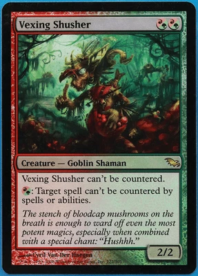 Vexing Shusher FOIL Shadowmoor NM Red Green Rare MTG CARD (ID# 508076) ABUGames - Image 1 of 2