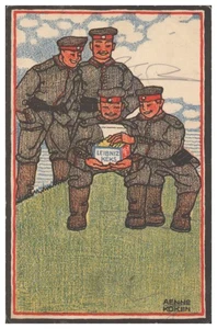 XX3189/ Anne Koken Litho AK Leibniz Keks Bahlsen 1. Weltkrieg Litho AK - Picture 1 of 2