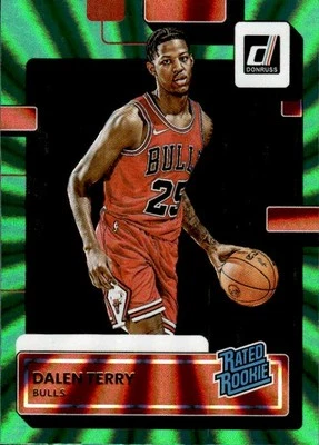2022-23 Donruss Green Laser #218 Dalen Terry BULLS RC - Image 1 of 2