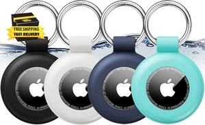 Airtag Holder Airtag Case Keychain Air Tag Holder, Waterproof Silicone Airtag 4 - Picture 1 of 7