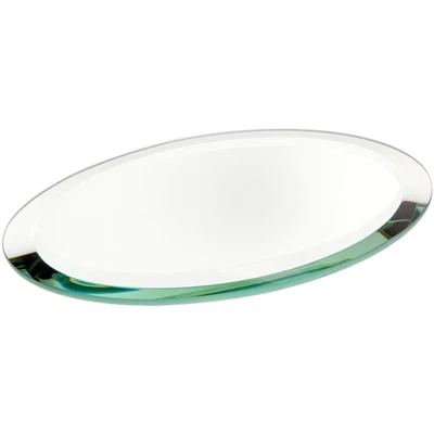 Plymor 4" x 6" Oval, 5mm Thick Beveled Glass Mirror - Image 1 of 3