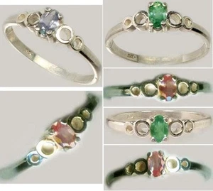 Alejandrita antigua del siglo XIX 1/4ct + anillo Rusia cambio de color natural genuino corte a mano - Imagen 1 de 7