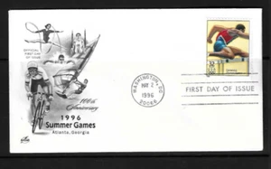 USA SC # 3068p Atlanta 1996 -Men's Hurdles - FDC . Artcraft Cachet - Picture 1 of 1