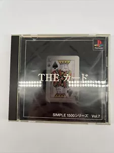 The Card SIMPLE 1500 Serie Vol.7 Sony PlayStation PS1 japanischer Import US-Verkäufer - Bild 1 von 4