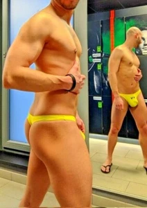 Tanga de natación erótica N2N Bodywear Island Groove para hombre - Imagen 1 de 4