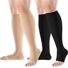 Compression Socks Open Toe Knee Support Socks for Athletic Running Cycling