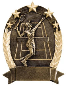 Trofeo de tenis femenino de 6,25" personalizado gratis - Imagen 1 de 2