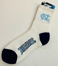 NEW North Carolina Tar Heels NCAA Ankle Socks For Bare Feet Size L Men's 10-13