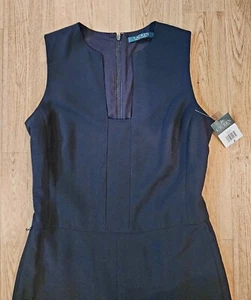 Lauren Sleeveless Square Neckline Wideleg Jumpsuit Size 4 - Picture 1 of 11