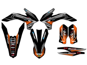 2016 EXC-F SURGE Black Senge Graphics Kit Compatible with KTM - Bild 1 von 10