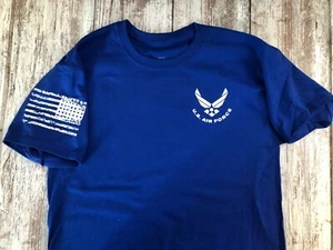 Air Force Military T-shirt With DD-214 Alumni USAF VIII 190G - Picture 1 of 17
