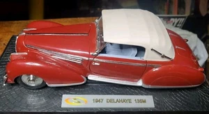 Modelli firmati 1947 Delahaye 135M. Porta passeggero mancante usata senza scatola. - Foto 1 di 8