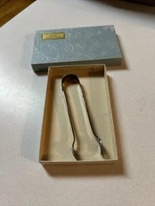 PINZAS DE AZÚCAR WALLACE LUXOR CHAPADAS EN PLATA DE LEY 4" USADAS EN EXCELENTE ESTADO EN CAJA ORIGINAL - Imagen 1 de 7