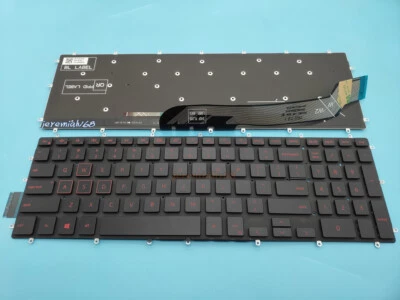 NUEVO teclado inglés retroiluminado rojo para Dell G5 15 (5587) serie G5 15 (5590) Foto 1 de 2