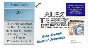 Alex Trebek (2024) FDC- ACE 469- Jeopardy - Picture 1 of 1