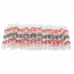50Pcs AWG 22-18 Red Waterproof No Slip Wire Connectors Shrinkage ratio 3:1 - Picture 1 of 12