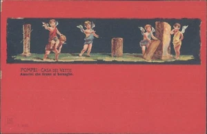 ITALIEN Pompeji Amorini che tirano 1910er PC - Bild 1 von 2
