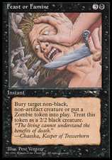 1x Feast or Famine (Knife) NM, English MTG Alliances