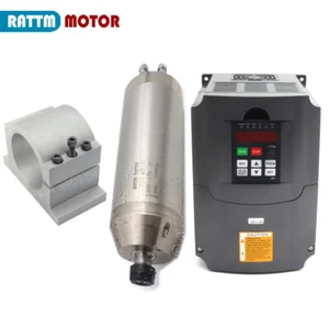 Waterproof 3.5KW Water Cooled ER20 Spindle Motor CNC Router Kit 220V /380V + VFD - Bild 1 von 8