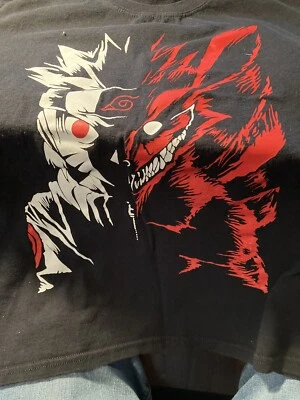 Naruto Kyubi Anime Graffic T-Shirt Boys Teens  - Image 1 of 4