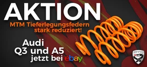 AKTION MTM Federn Satz A5 B8 8T Coupe 25 mm Tieferlegung Fahrwerk Sport Quattro - Picture 1 of 5