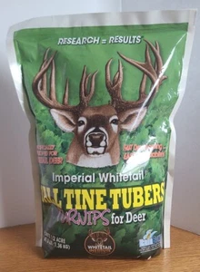 New Whitetail Institute Imperial Tall Tine Tubers Turnips For Deer 3# 1/2 Acre - Picture 1 of 11