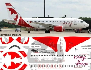 V1 Decals Airbus A319 Air Canada Rouge for 1/144 Revell Model Airplane Kit  - Picture 1 of 8