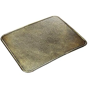 Chapa de fondo de chimenea KaminoFlam latón usado protección contra chispas base de horno 50x60 cm 333071 - Imagen 1 de 2