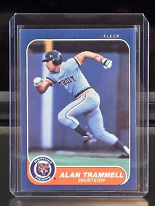 1986 FLEER ALAN TRAMMELL #241 MLB BASEBALL CARD DETROIT TIGERS NM+ - Picture 1 of 2